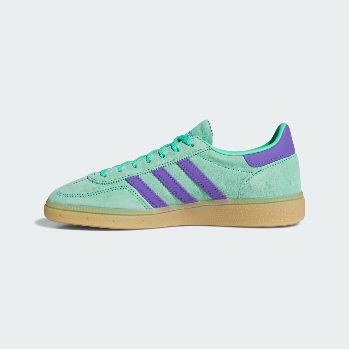 Overkicks - Adidas Handball Spezial Hi-Res Green Purple Rush (IH9212) - detalle talón