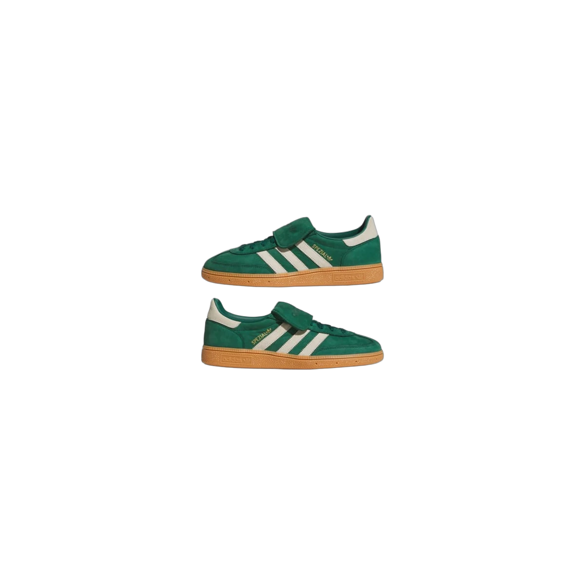 Overkicks - Adidas Handball Spezial LT Collegiate Green Cream White (JR4880) - detalle lateral interior
