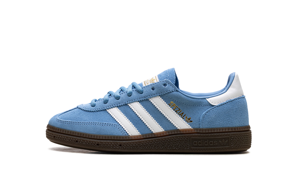Overkicks - Adidas Handball Spezial Light Blue Cloud White (JI2902) - vista lateral