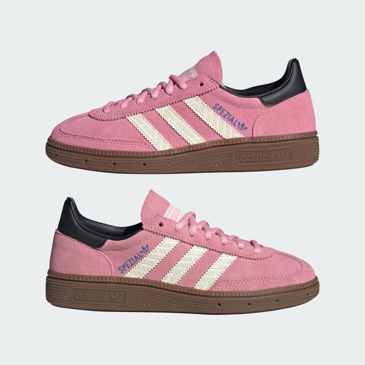 Overkicks - Adidas Handball Spezial Light Pink Black (JP9564) - detalle lateral interior