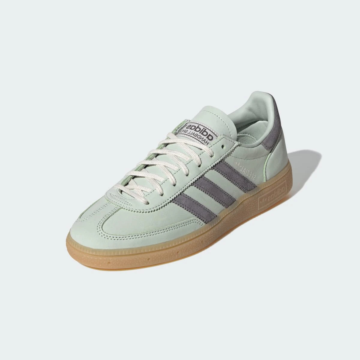 Overkicks - Adidas Handball Spezial Linen Green Grey Four (IH1506) - vista trasera