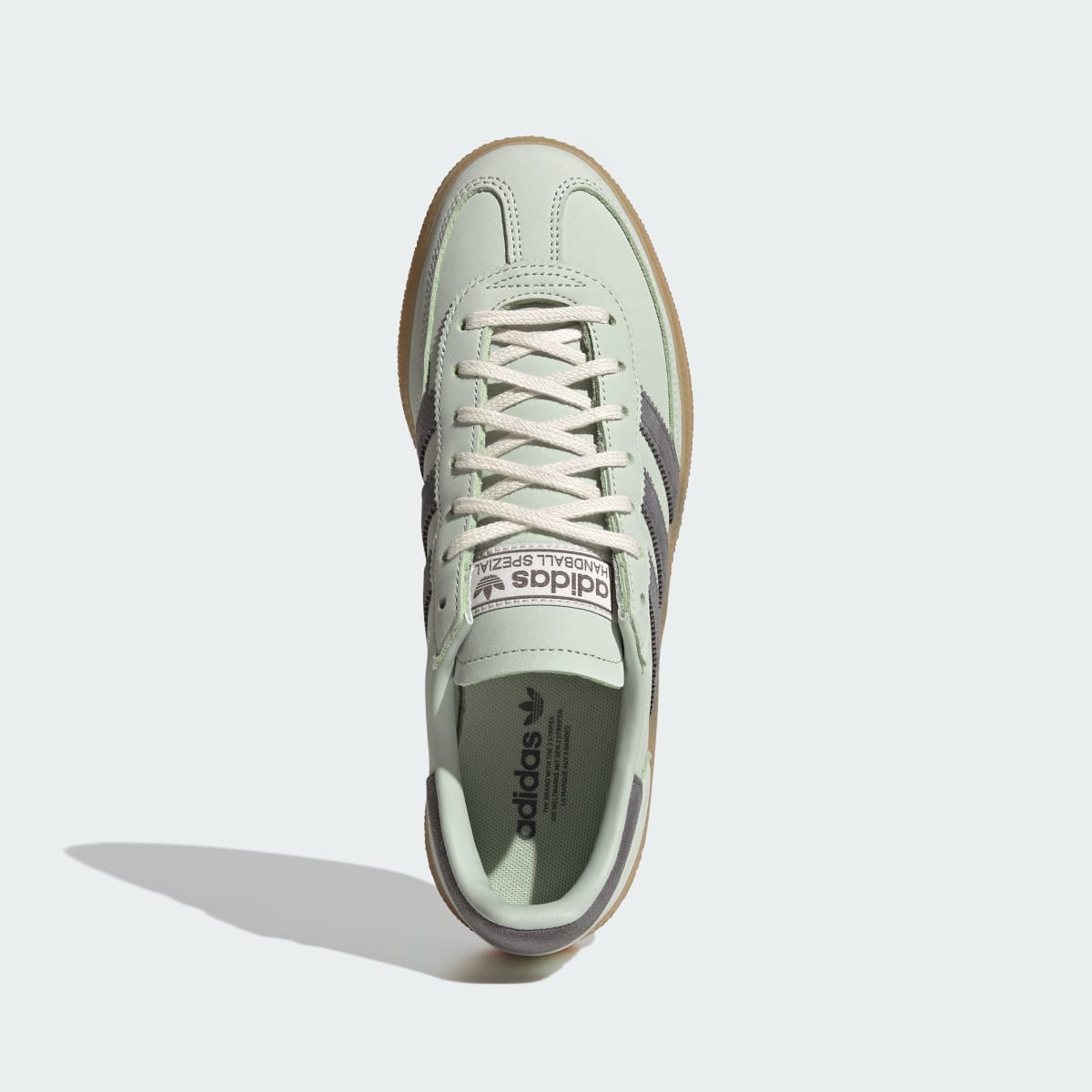 Overkicks - Adidas Handball Spezial Linen Green Grey Four (IH1506) - par completo