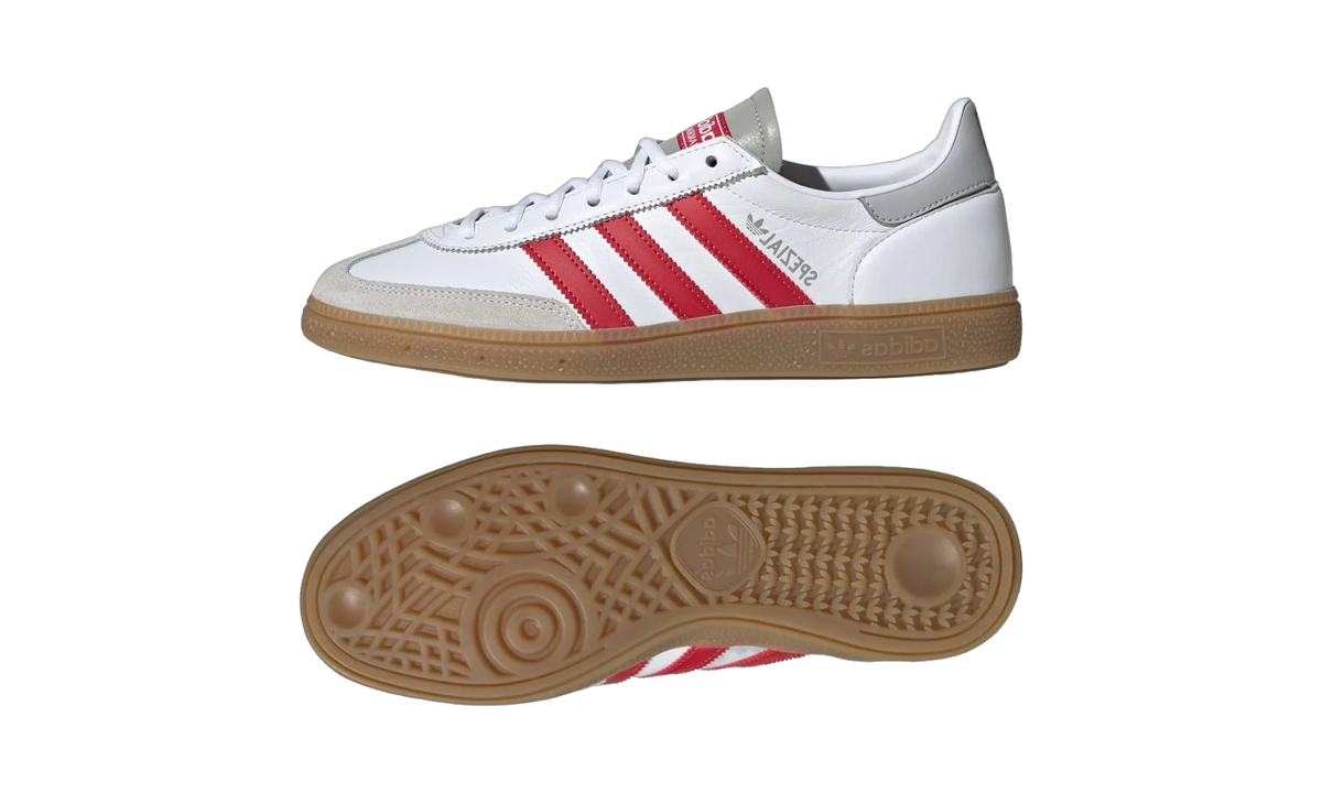 Overkicks - Adidas Handball Spezial Liverpool FC White Strawberry Red (KI5241) - vista lateral