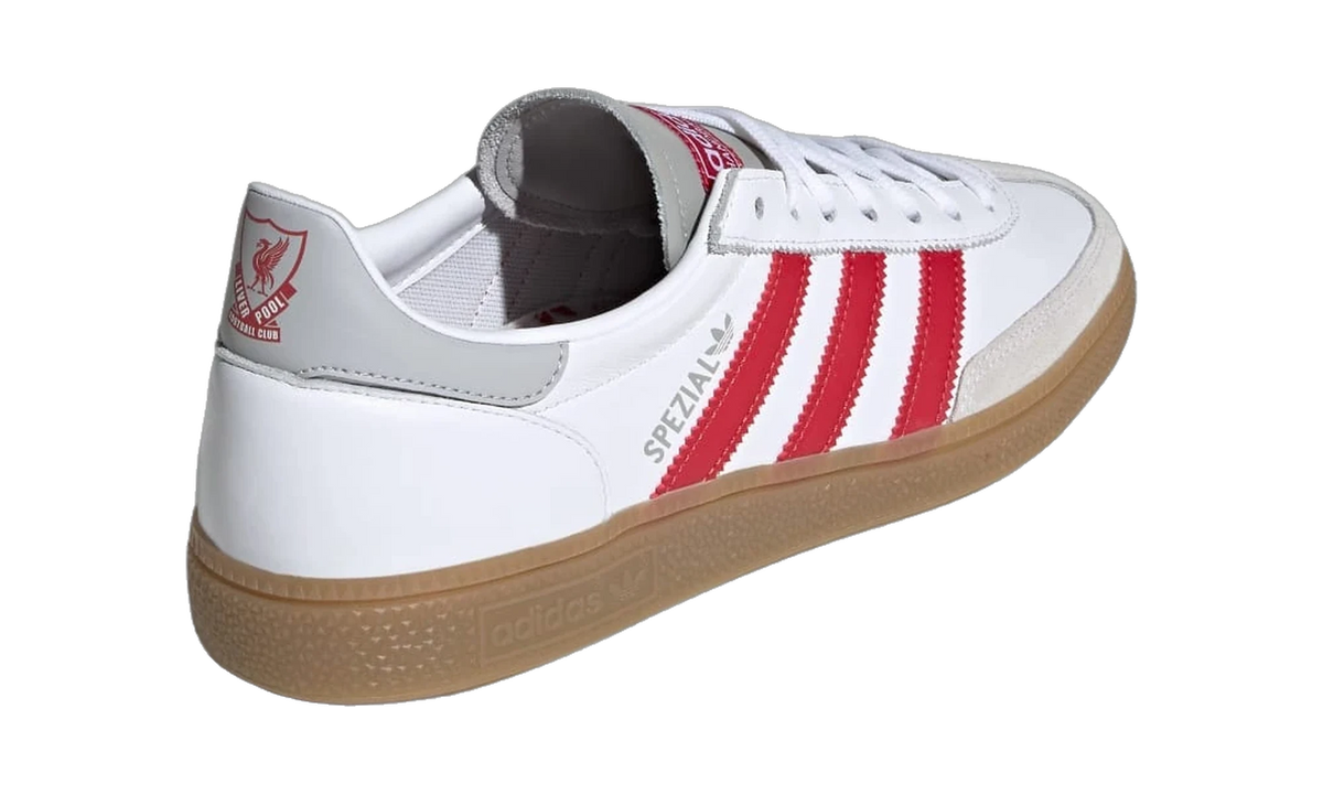 Overkicks - Adidas Handball Spezial Liverpool FC White Strawberry Red (KI5241) - detalle talón