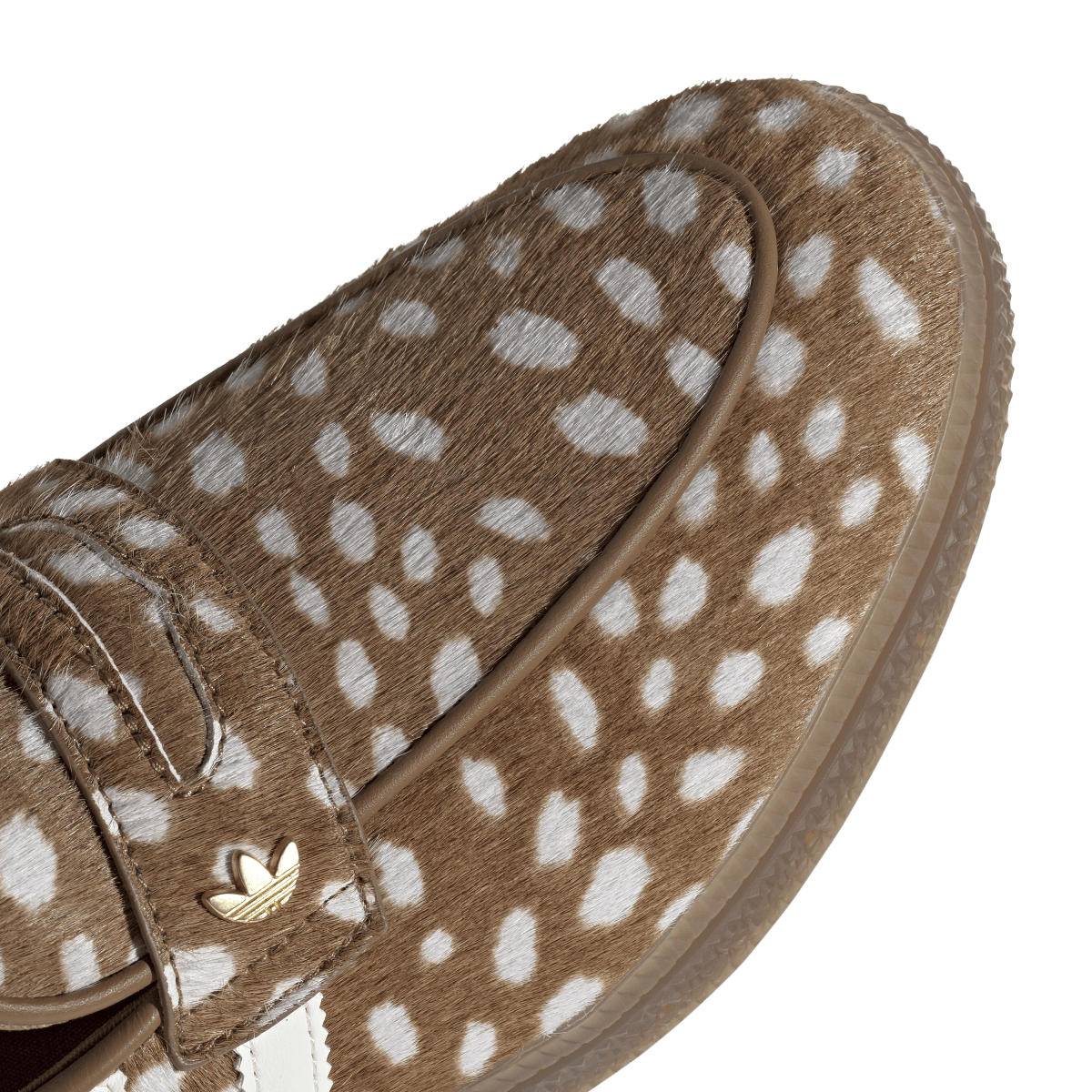 Overkicks - Adidas Handball Spezial Loafer Bambi Brown Desert (KK0920) - detalle lateral interior