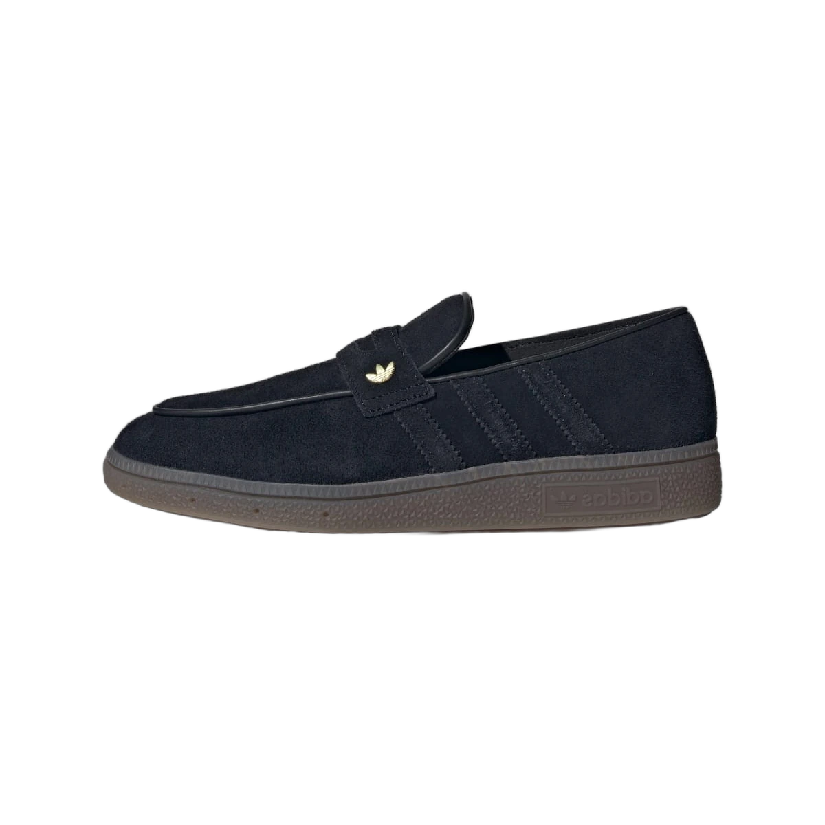 Overkicks - Adidas Handball Spezial Loafer Black Gum (KJ0641) - vista lateral