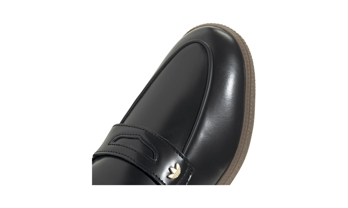 Overkicks - Adidas Handball Spezial Loafer Black White Gum (KK2786) - detalle lateral interior