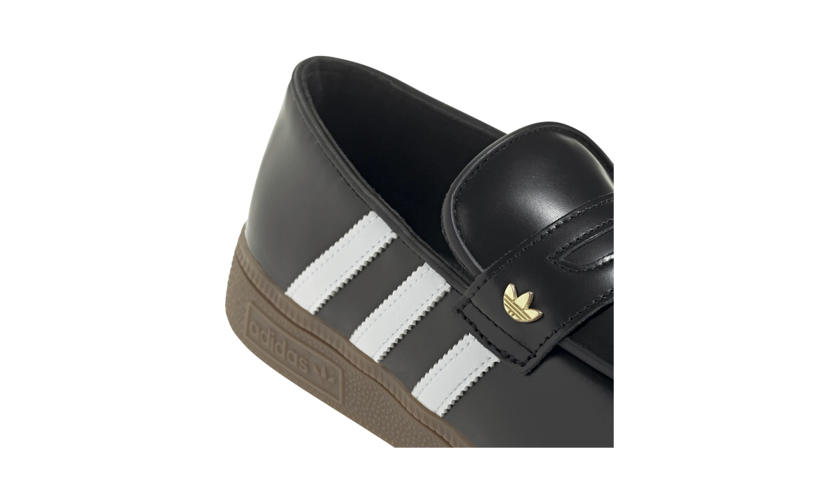 Overkicks - Adidas Handball Spezial Loafer Black White Gum (KK2786) - detalle