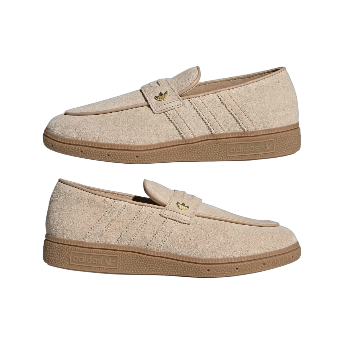 Overkicks - Adidas Handball Spezial Loafer Magic Beige Gum (KJ0639) - detalle lateral interior