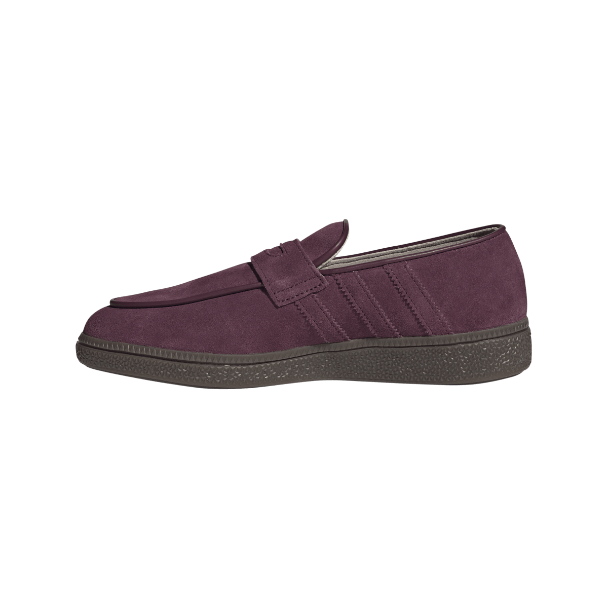 Overkicks - Adidas Handball Spezial Loafer Maroon Gum (KK2780) - detalle talón