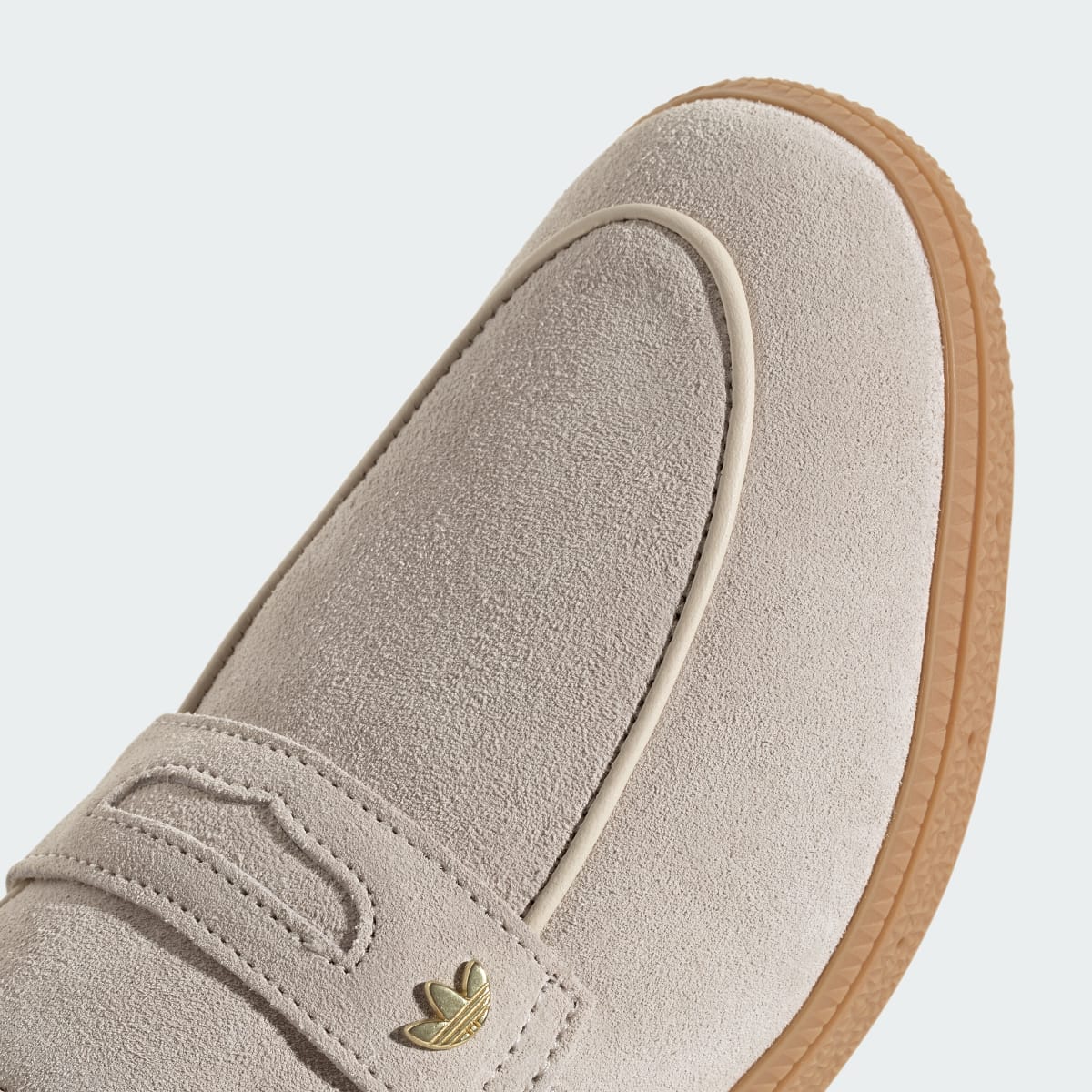 Overkicks - Adidas Handball Spezial Loafer Wonder White Gum (KJ0640) - detalle lateral interior