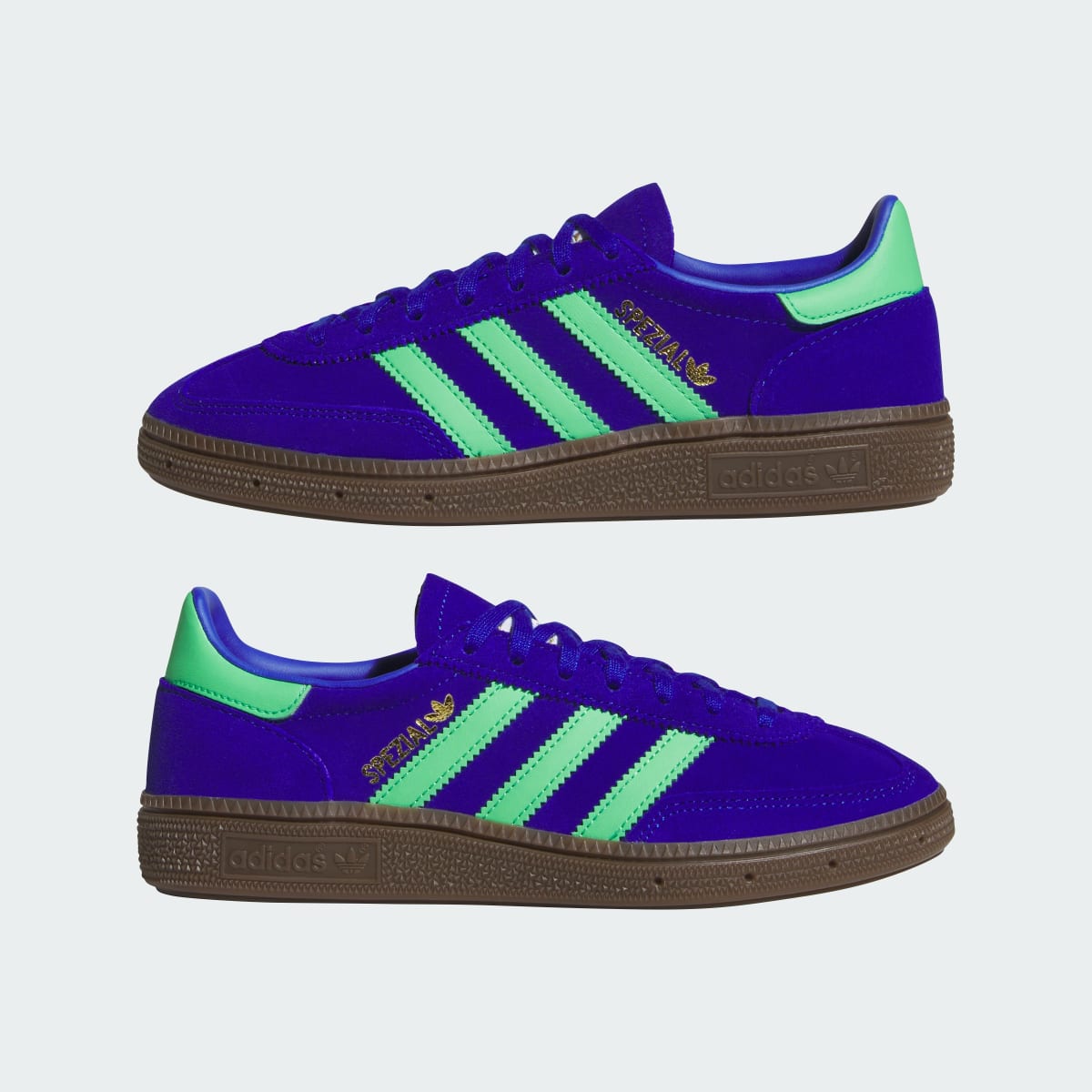 Overkicks - Adidas Handball Spezial Lucid Blue Semi Screaming Green (GS) (JP9555) - imagen 7