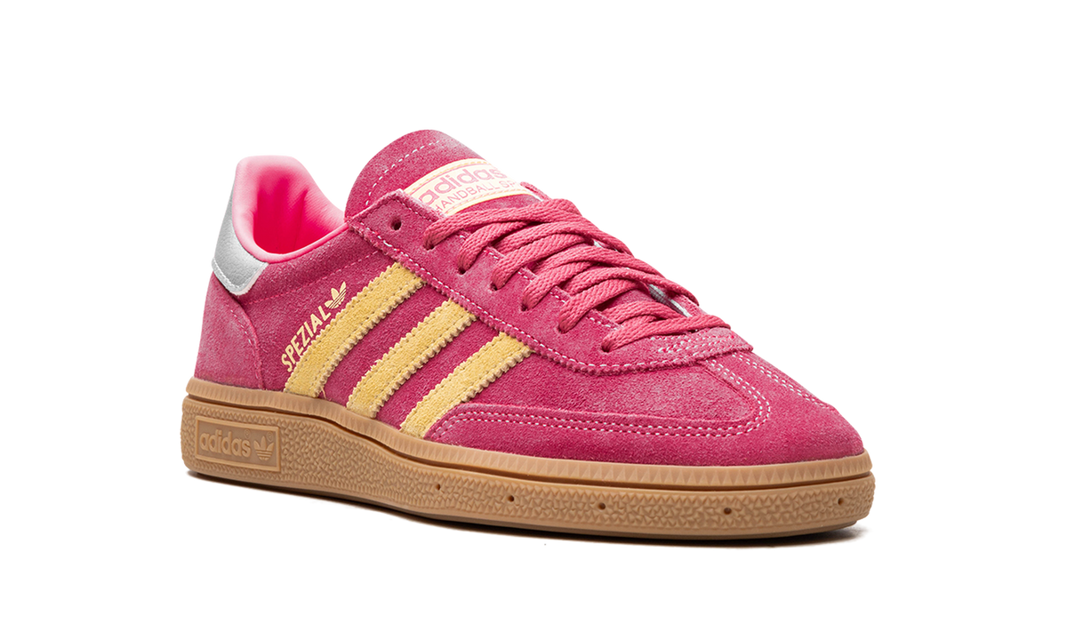 Overkicks - Adidas Handball Spezial Lucid Pink Almost Yellow (JI1407) - detalle lateral interior