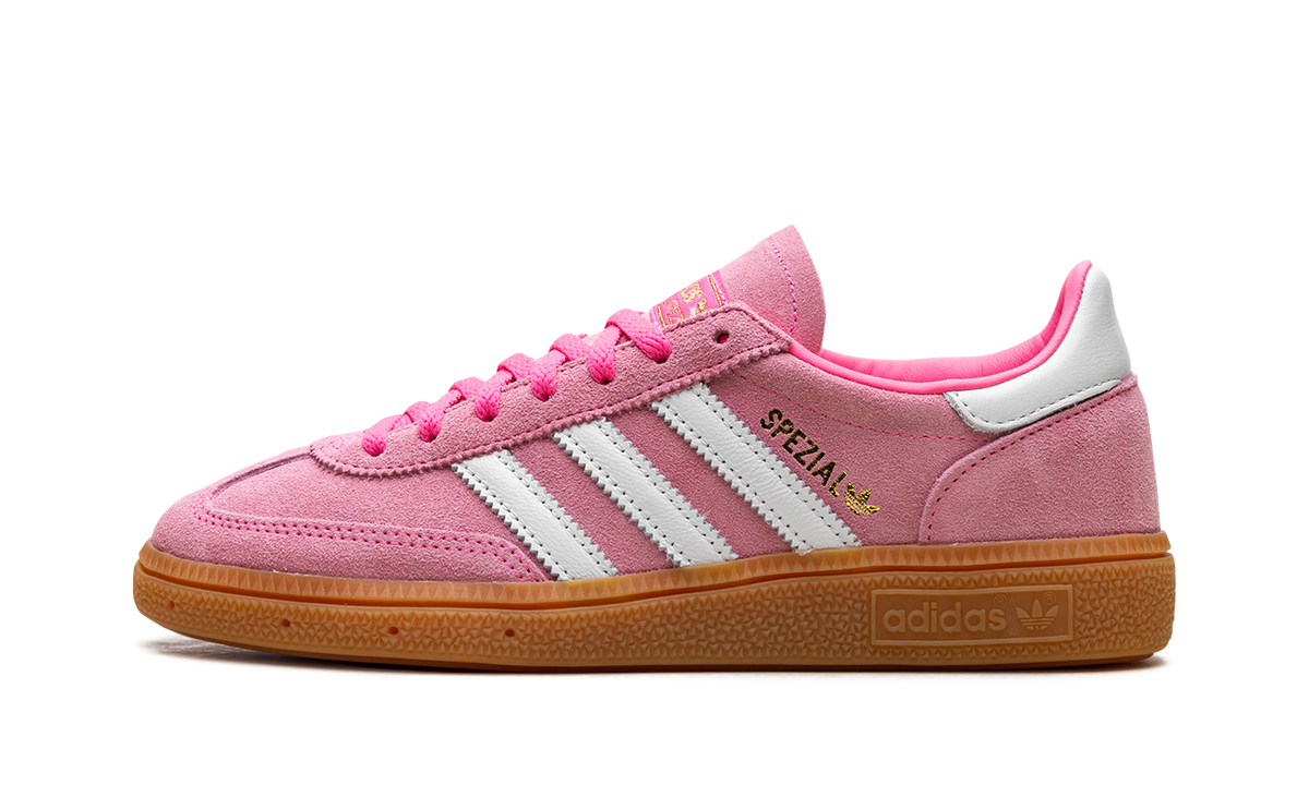 Overkicks - Adidas Handball Spezial Lucid Pink White (JI2654) - vista lateral