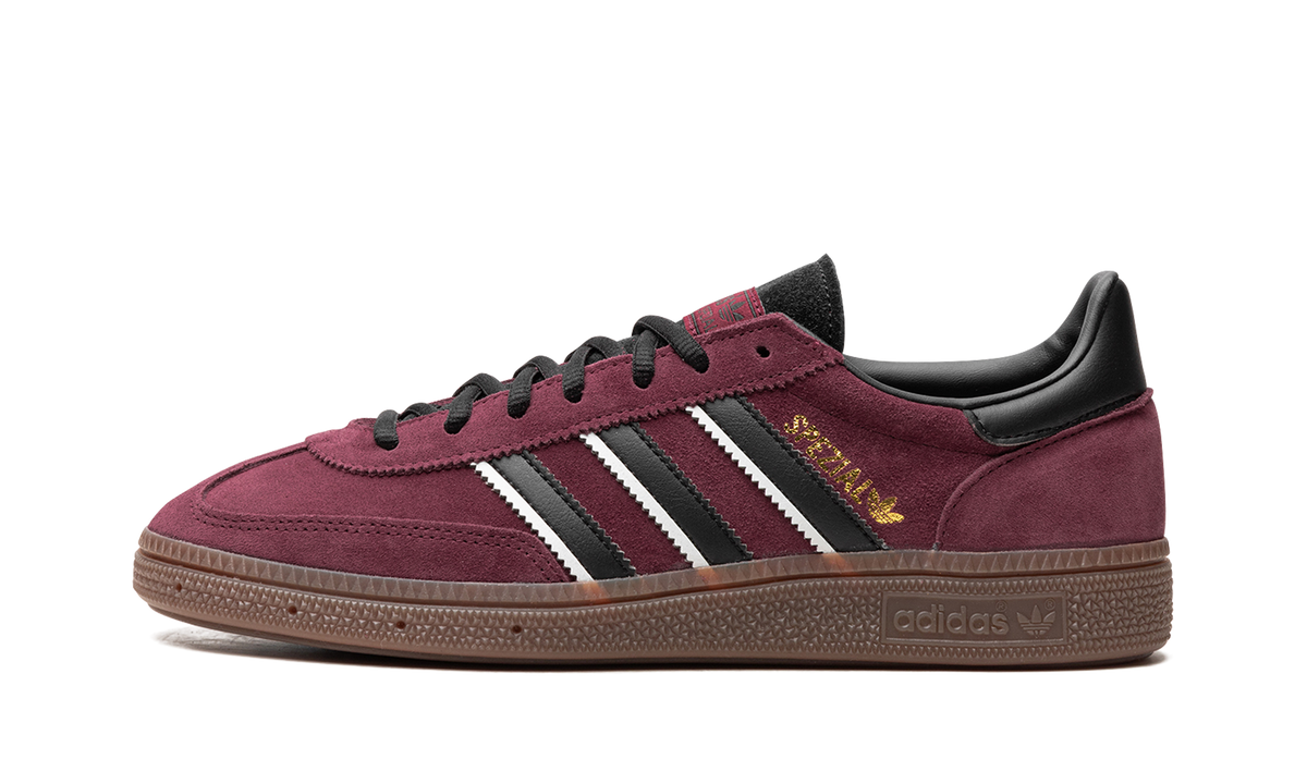 Overkicks - Adidas Handball Spezial Maroon Black Gum (IG6184) - vista lateral