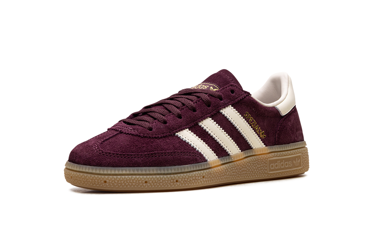 Overkicks - Adidas Handball Spezial Maroon Cream White (JP8726) - detalle suela