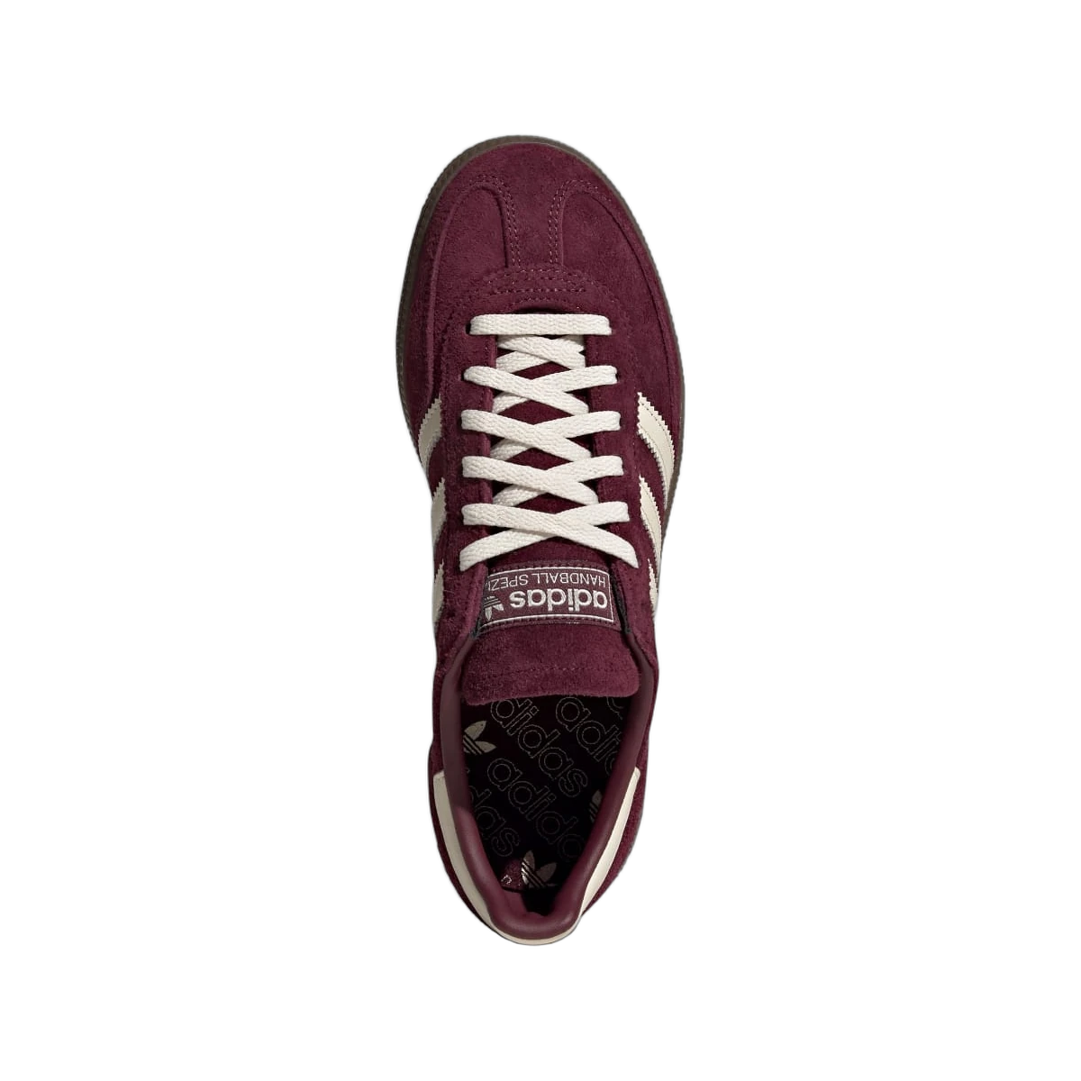 Overkicks - Adidas Handball Spezial Maroon Off White Gum (JQ8753) - vista trasera