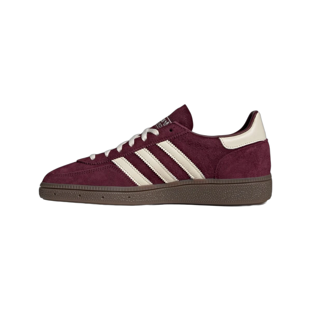 Overkicks - Adidas Handball Spezial Maroon Off White Gum (JQ8753) - detalle talón