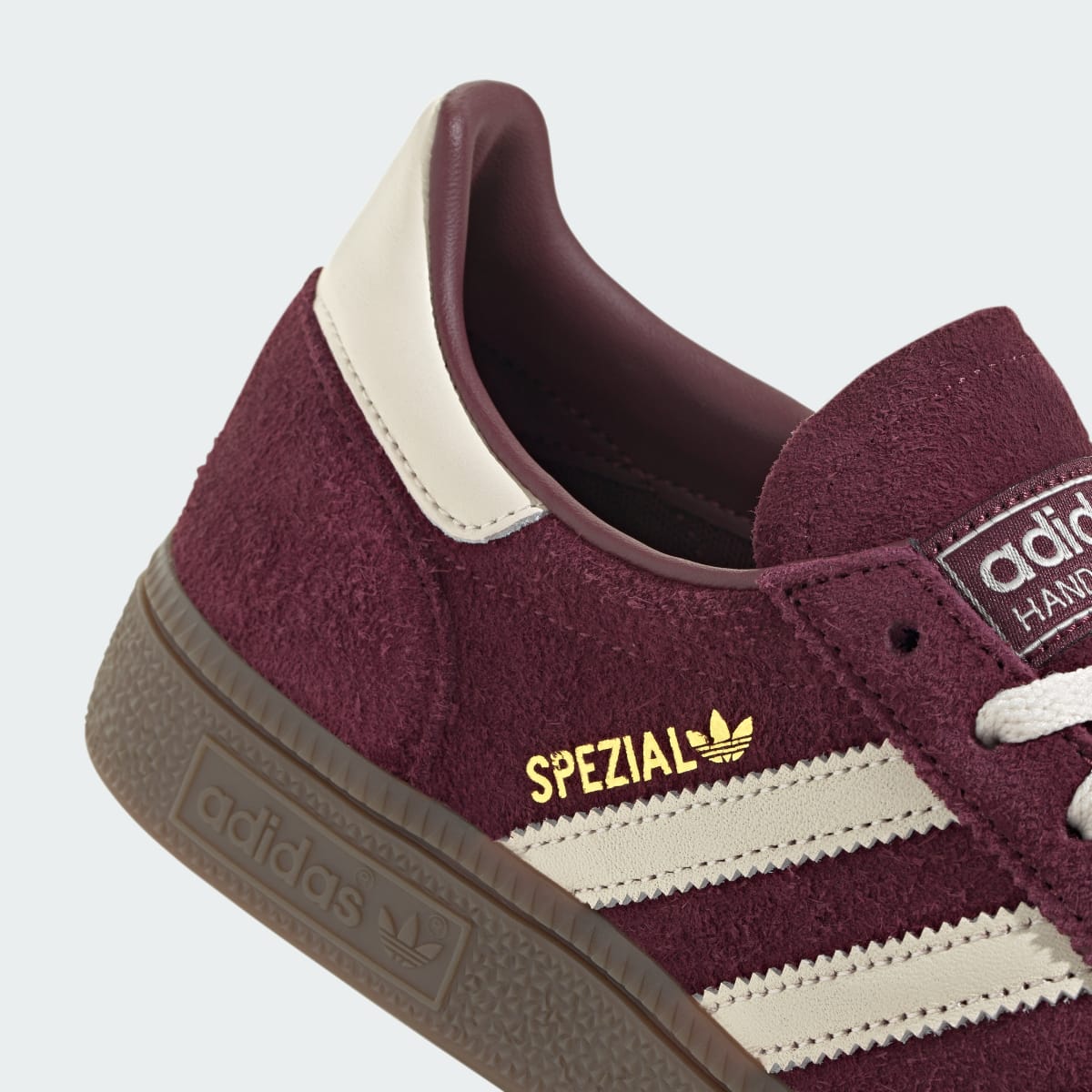 Overkicks - Adidas Handball Spezial Maroon Off White Gum (JQ8753) - detalle