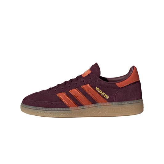 Overkicks - Adidas Handball Spezial Maroon Preloved Red Gum (JR0848) - vista lateral