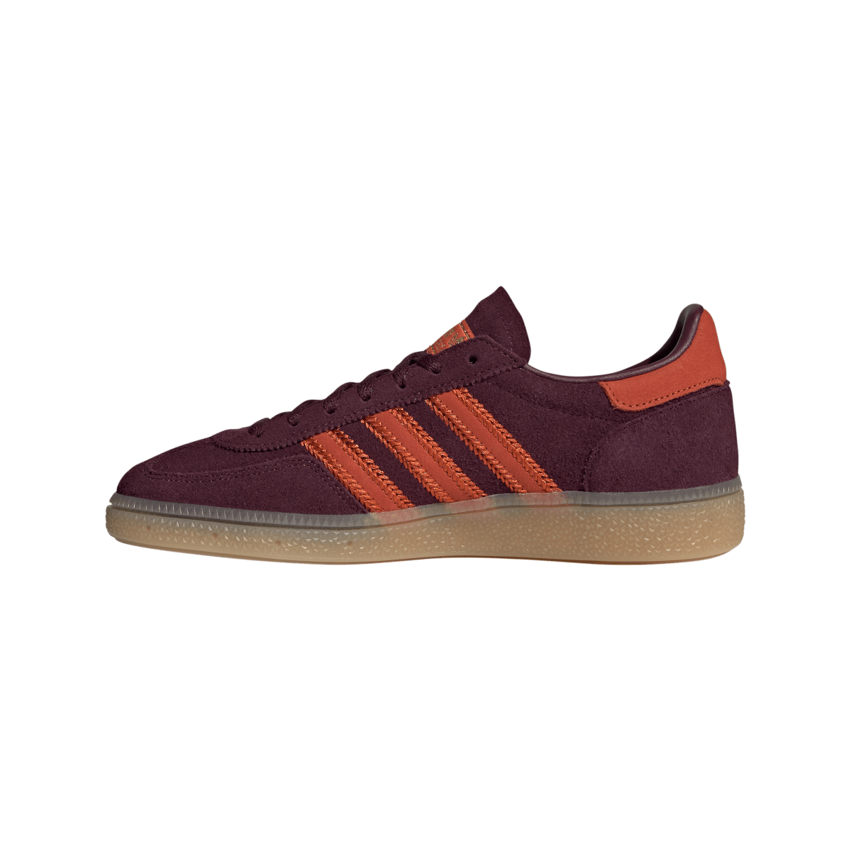 Overkicks - Adidas Handball Spezial Maroon Preloved Red Gum (JR0848) - detalle talón