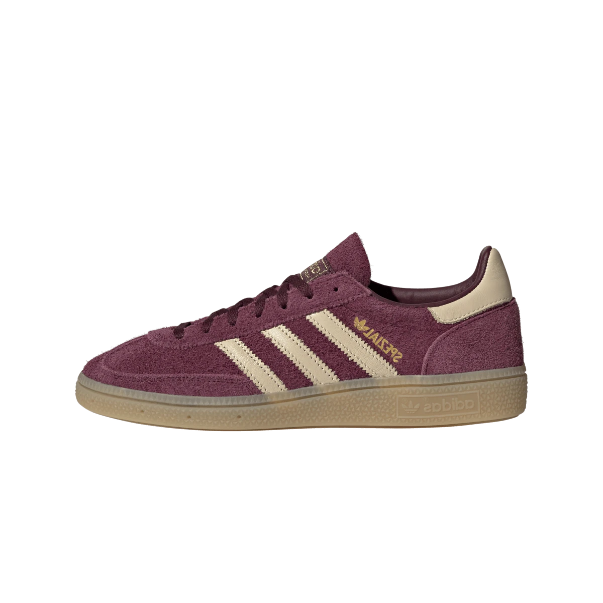 Overkicks - Adidas Handball Spezial Maroon Warm Vanilla (KK0929) - vista lateral