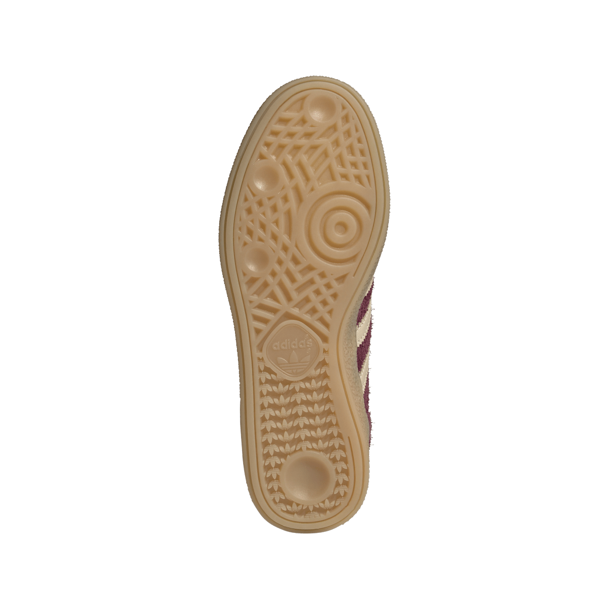 Overkicks - Adidas Handball Spezial Maroon Warm Vanilla (KK0929) - detalle suela