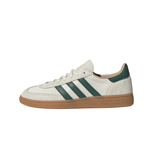 Overkicks - Adidas Handball Spezial Off White Collegiate Green Gum (IH6592) - vista lateral