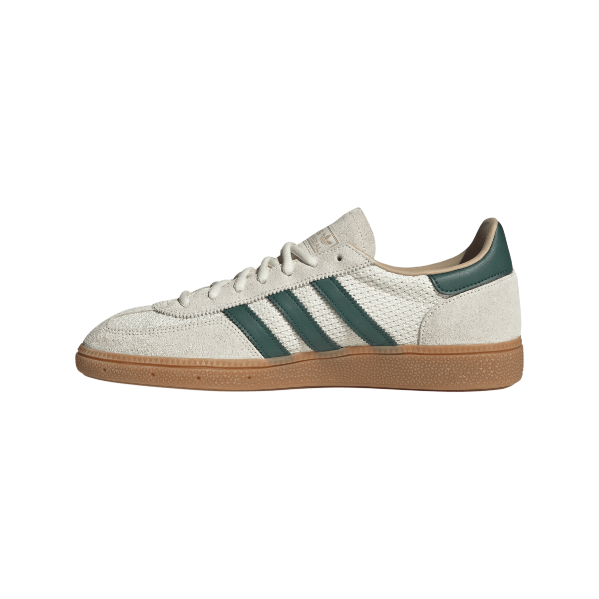Overkicks - Adidas Handball Spezial Off White Collegiate Green Gum (IH6592) - detalle talón