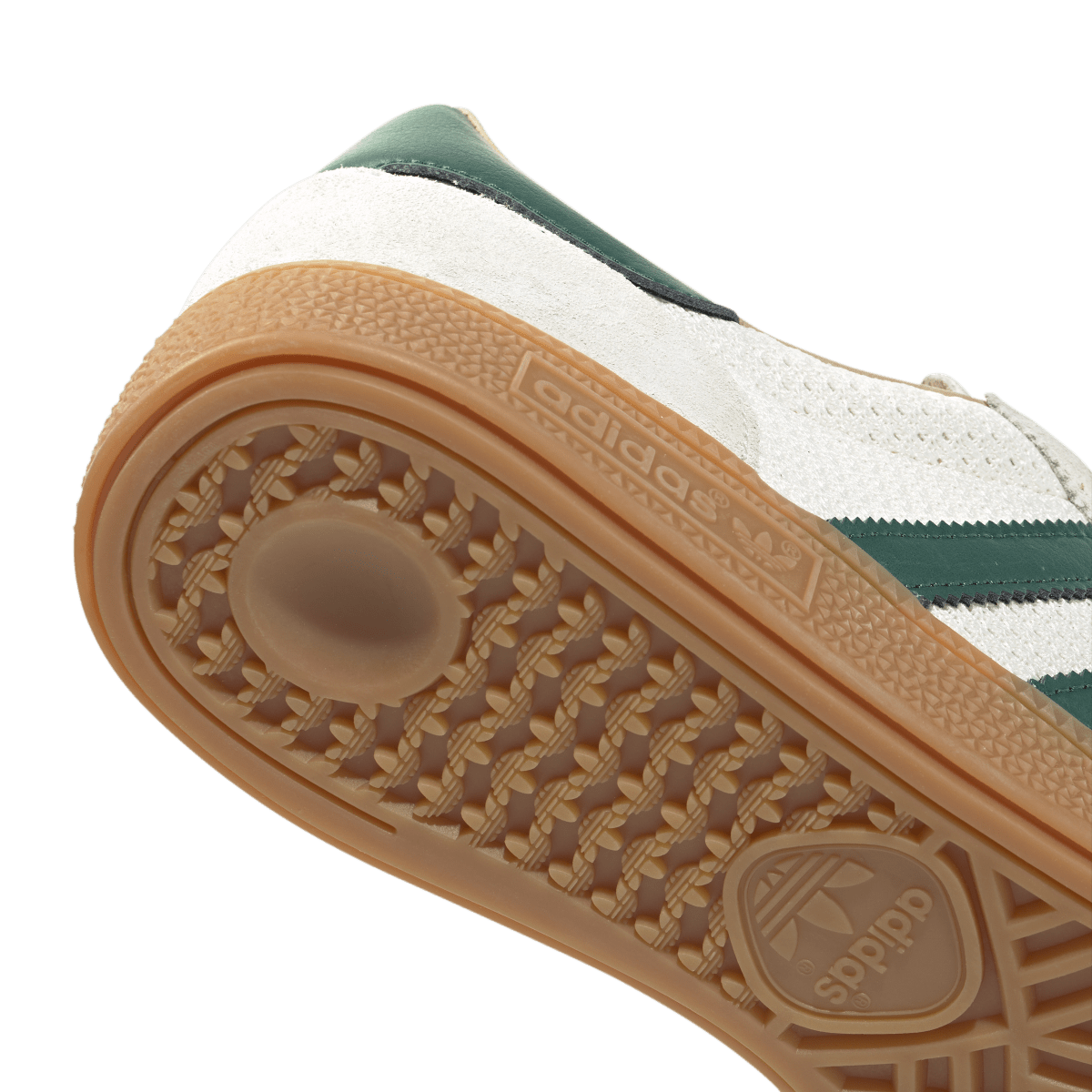 Overkicks - Adidas Handball Spezial Off White Collegiate Green Gum (IH6592) - detalle