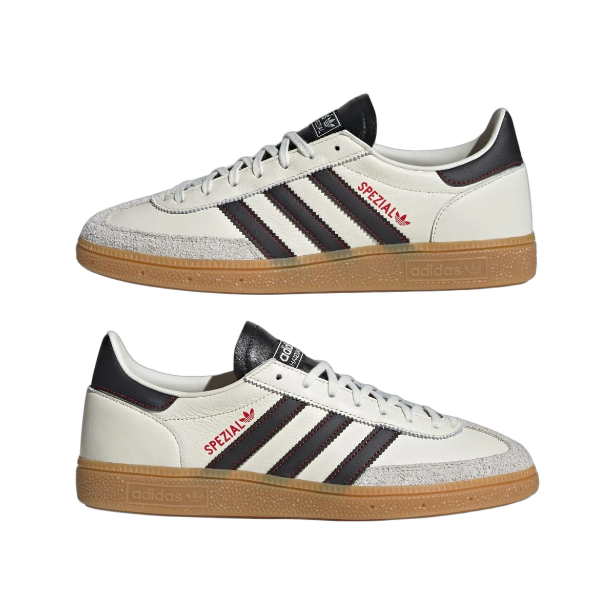 Overkicks - Adidas Handball Spezial Off White Core Black Red (JH6398) - detalle lateral interior