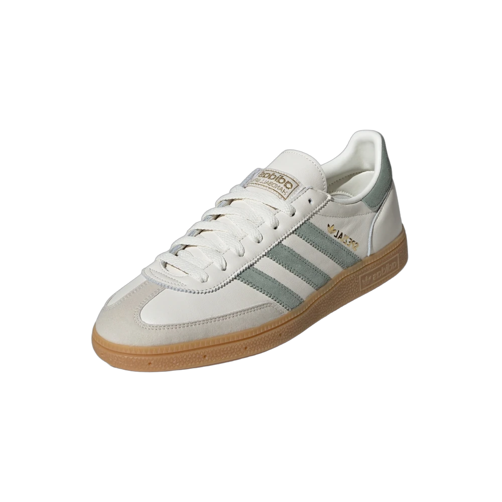 Overkicks - Adidas Handball Spezial Off White Silver Green (IF9730) - vista trasera