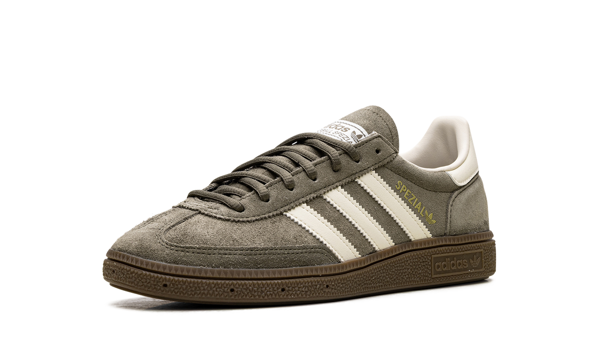 Overkicks - Adidas Handball Spezial Olive Strata Cream White (JR2121) - detalle suela