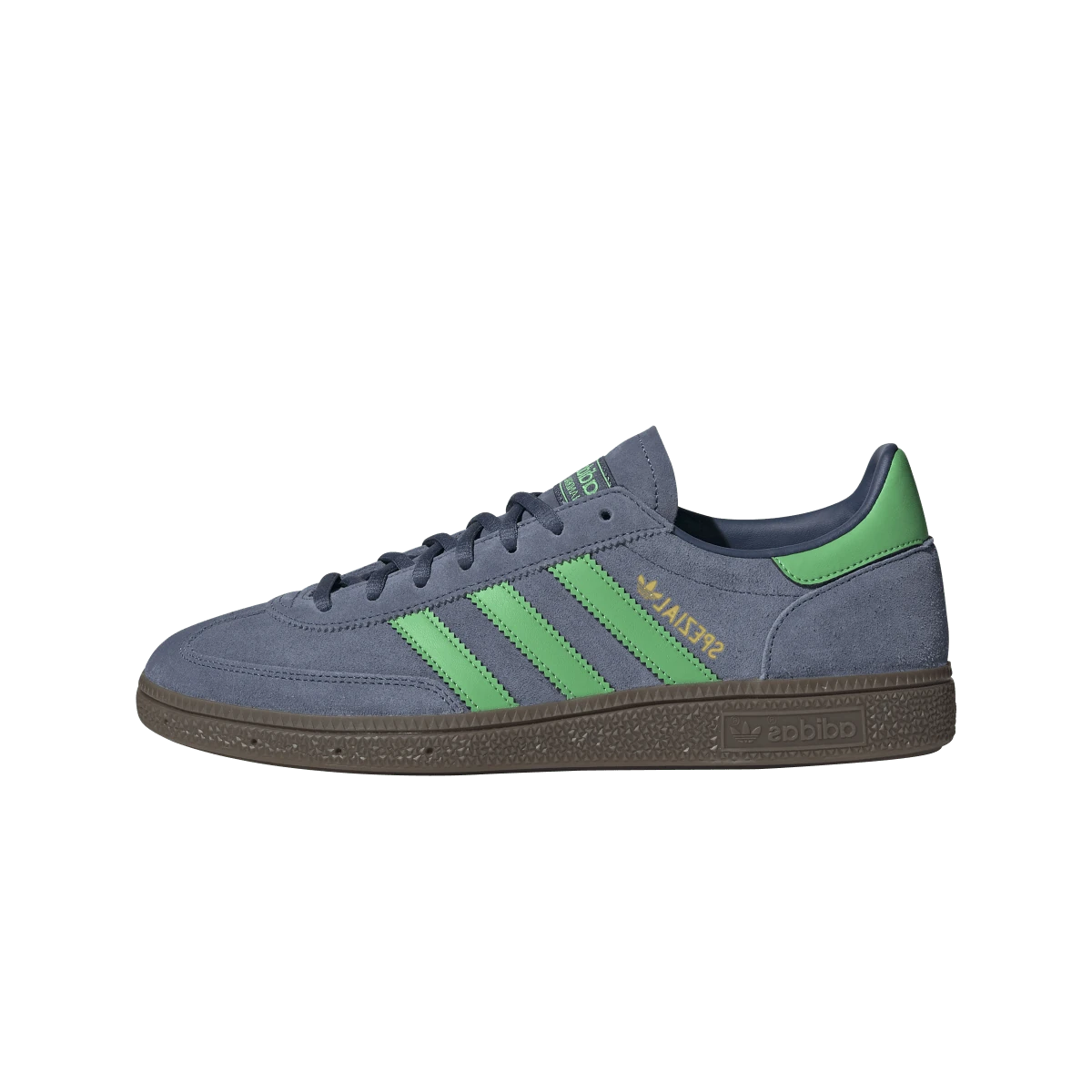 Overkicks - Adidas Handball Spezial Preloved Ink Semi Screaming Green (JH5437) - vista lateral