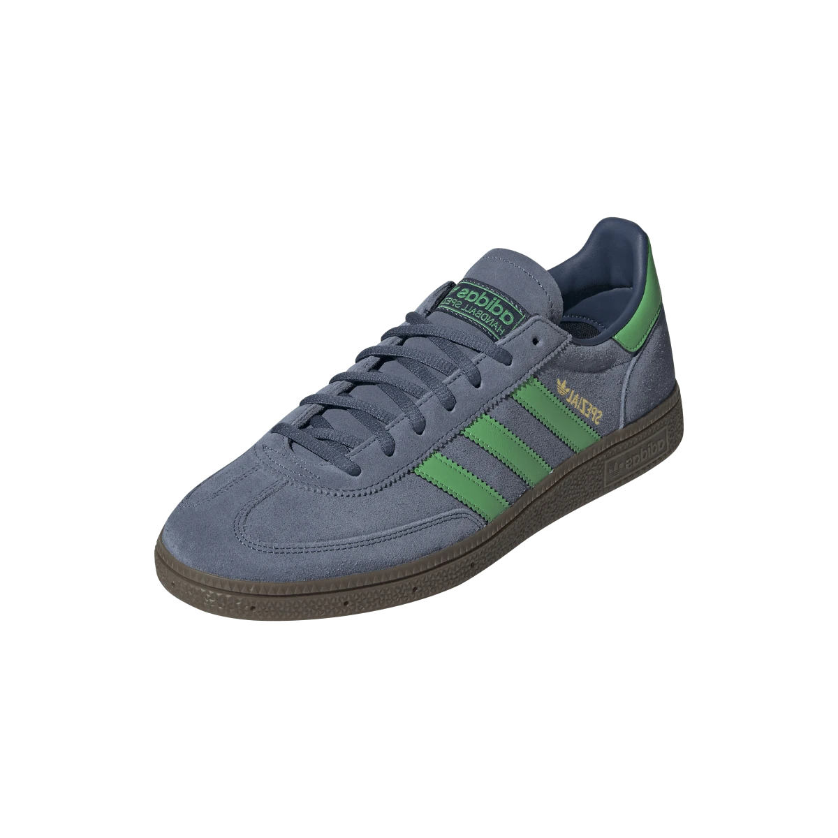Overkicks - Adidas Handball Spezial Preloved Ink Semi Screaming Green (JH5437) - vista trasera