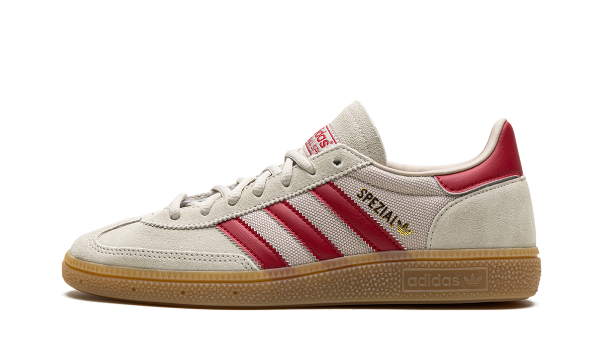 Overkicks - Adidas Handball Spezial Putty Grey Team Victory Red Wonder Beige (IF9529) - vista lateral