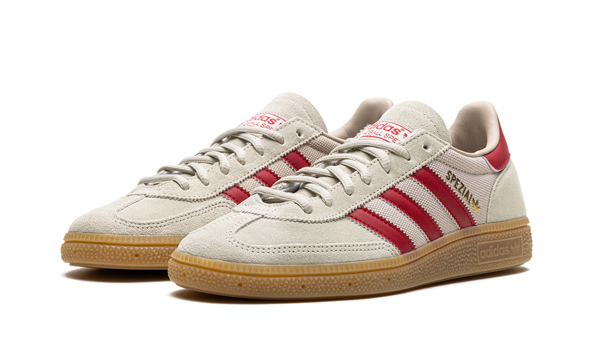 Overkicks - Adidas Handball Spezial Putty Grey Team Victory Red Wonder Beige (IF9529) - vista trasera