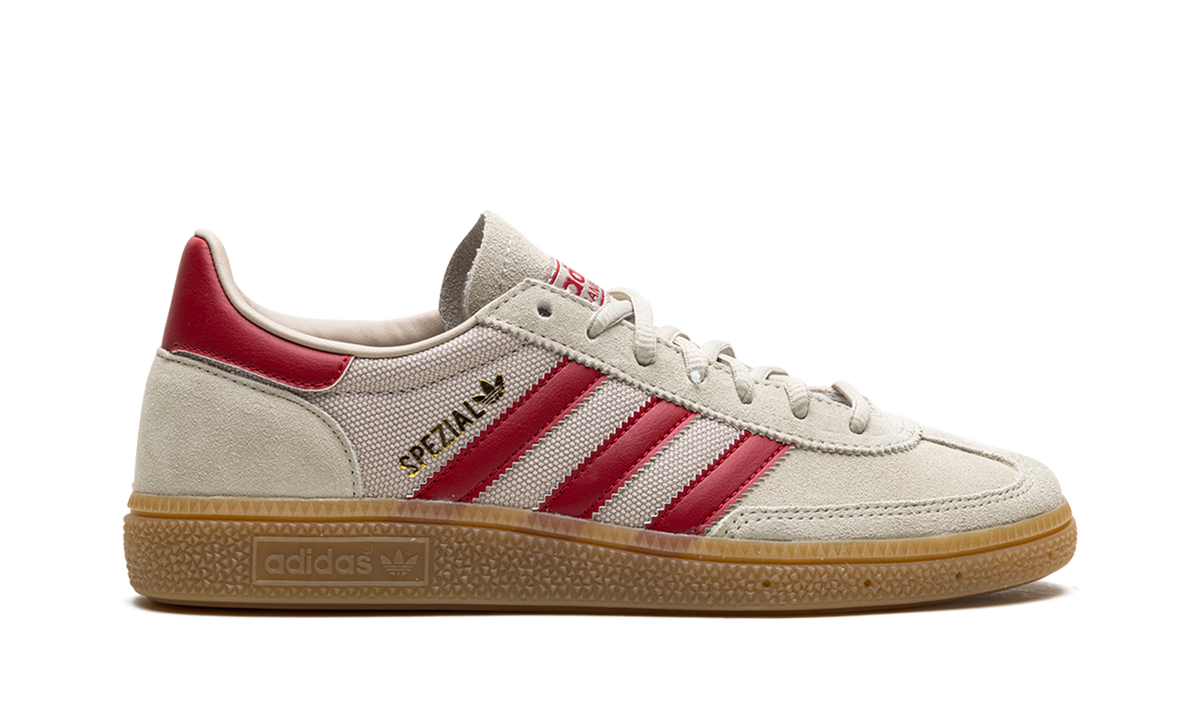 Overkicks - Adidas Handball Spezial Putty Grey Team Victory Red Wonder Beige (IF9529) - detalle talón