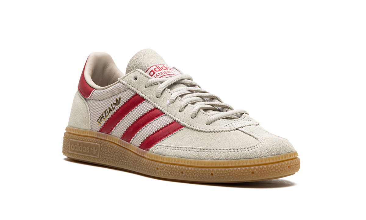 Overkicks - Adidas Handball Spezial Putty Grey Team Victory Red Wonder Beige (IF9529) - detalle lateral interior