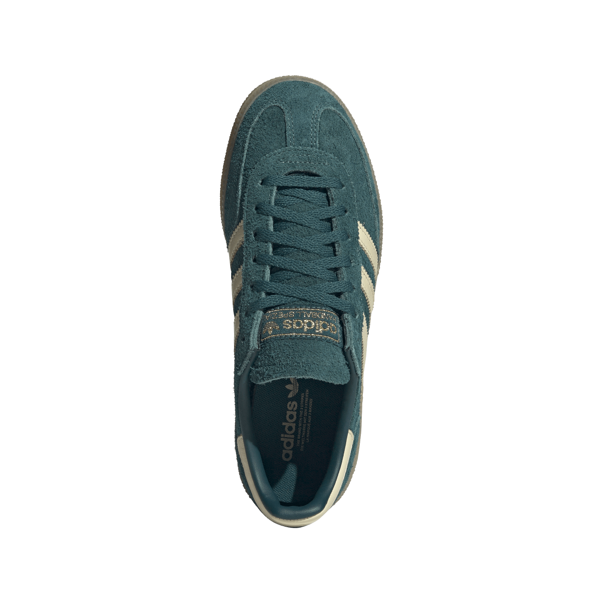 Overkicks - Adidas Handball Spezial Rich Green Warm Vanilla Womens (KK0931) - par completo