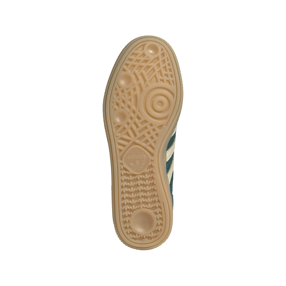 Overkicks - Adidas Handball Spezial Rich Green Warm Vanilla Womens (KK0931) - detalle suela