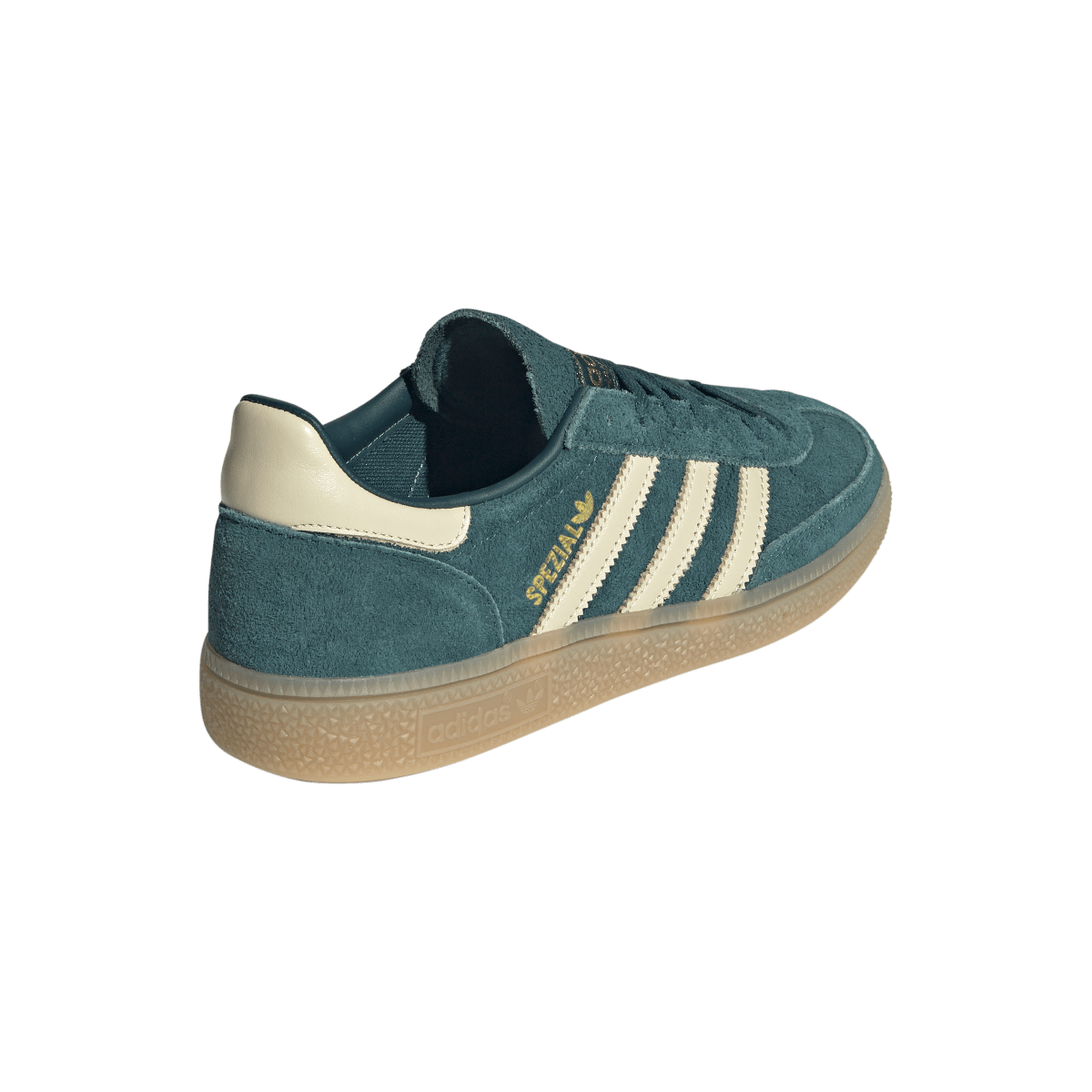 Overkicks - Adidas Handball Spezial Rich Green Warm Vanilla Womens (KK0931) - vista superior