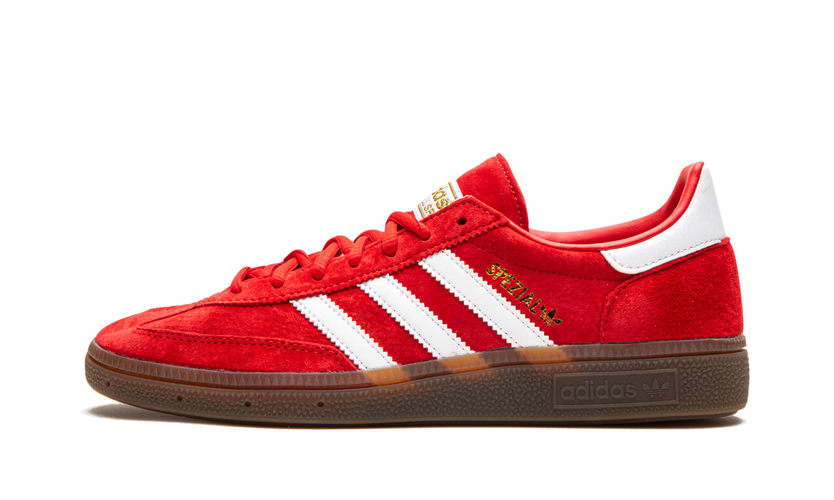 Overkicks - Adidas Handball Spezial Scarlet Gum (FV1227) - vista lateral