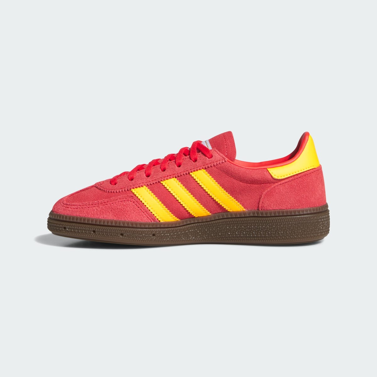 Overkicks - Adidas Handball Spezial Semi Lucid Red Tangerine Gum (JP9554) - detalle talón