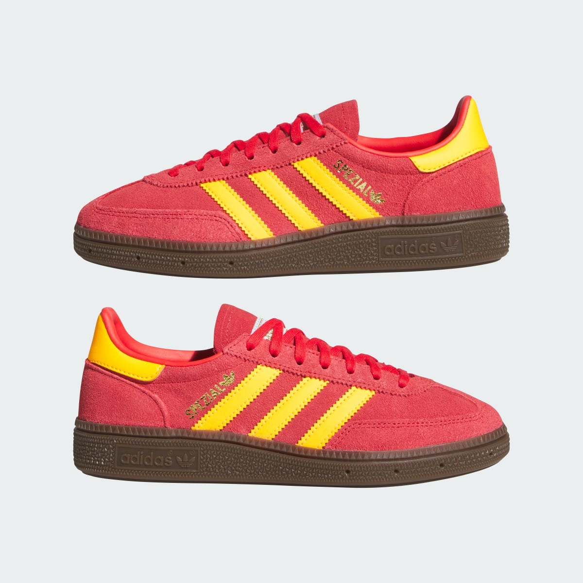 Overkicks - Adidas Handball Spezial Semi Lucid Red Tangerine Gum (JP9554) - detalle lateral interior