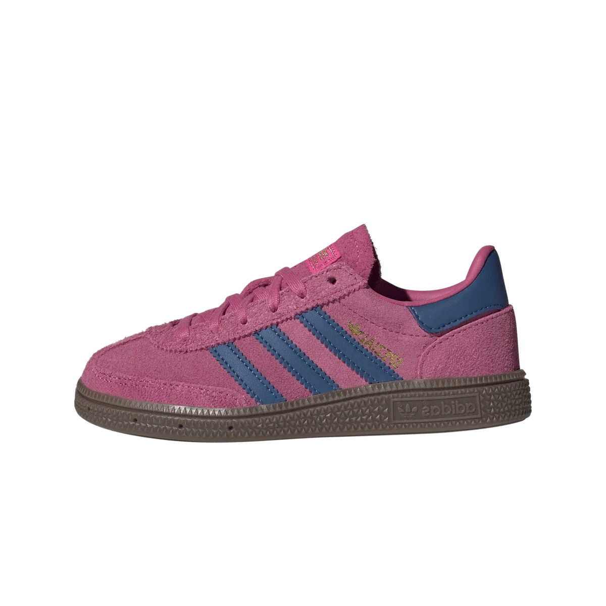 Overkicks - Adidas Handball Spezial Shock Pink Dark Marine Gum (PS) (JP9567) - vista lateral