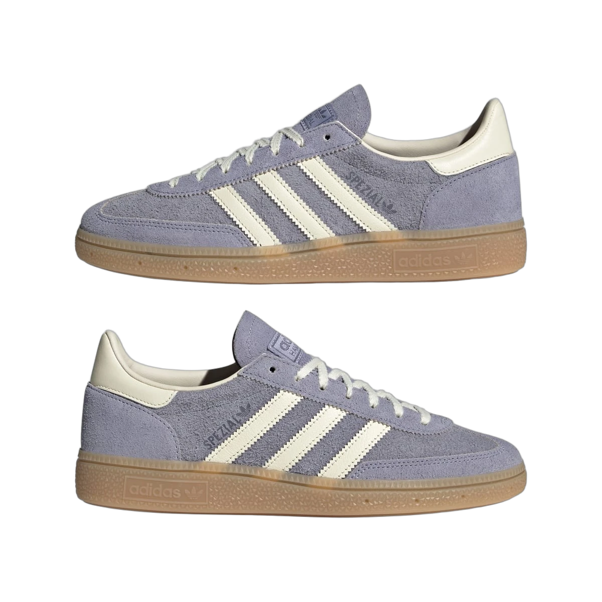 Overkicks - Adidas Handball Spezial Silver Violet Cream White (JR0849) - detalle lateral interior