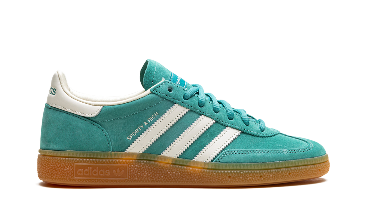 Overkicks - Adidas Handball Spezial Sporty & Rich Green (IH2148) - detalle talón