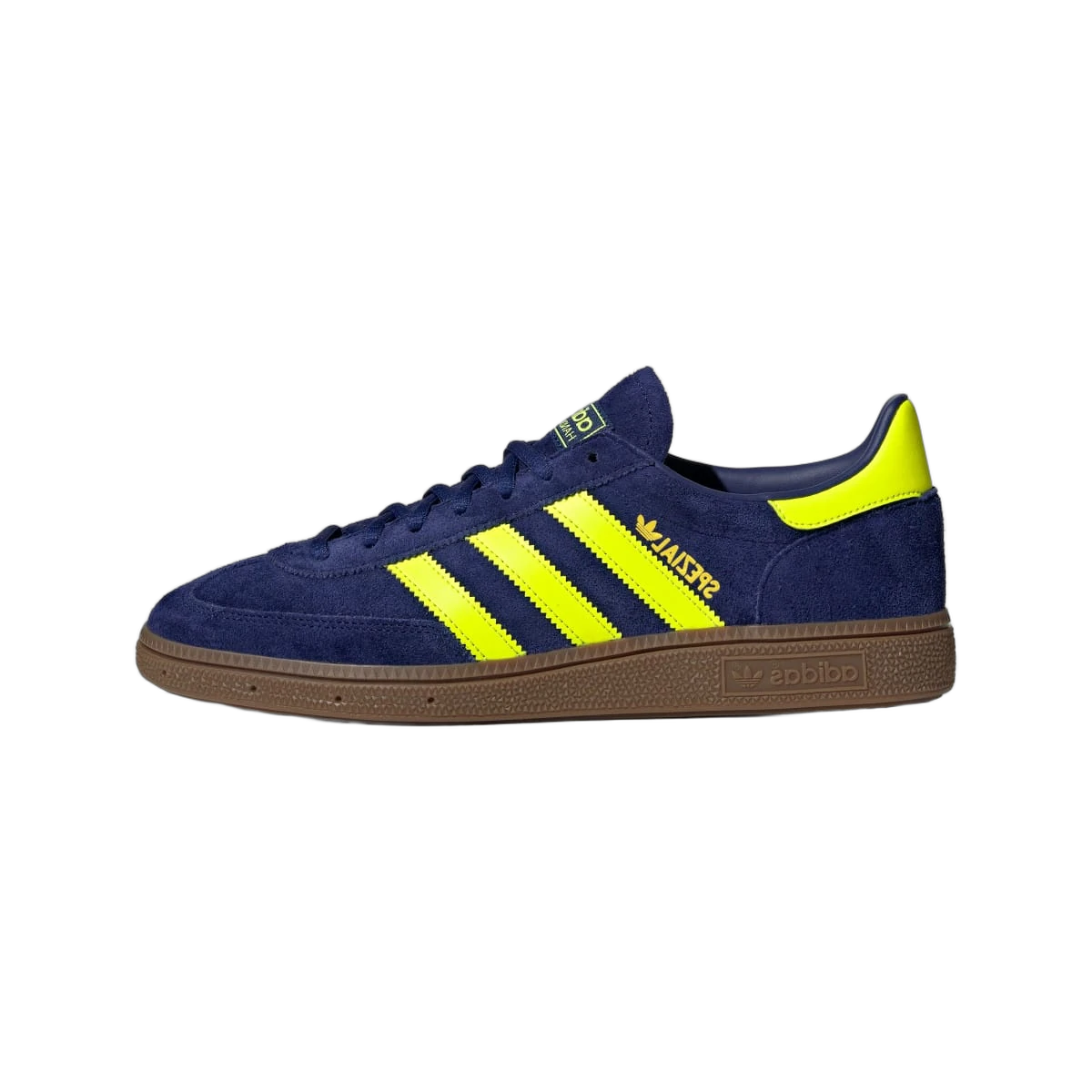 Overkicks - Adidas Handball Spezial Victory Blue Solar Yellow Gold Metallic (JR3845) - vista lateral
