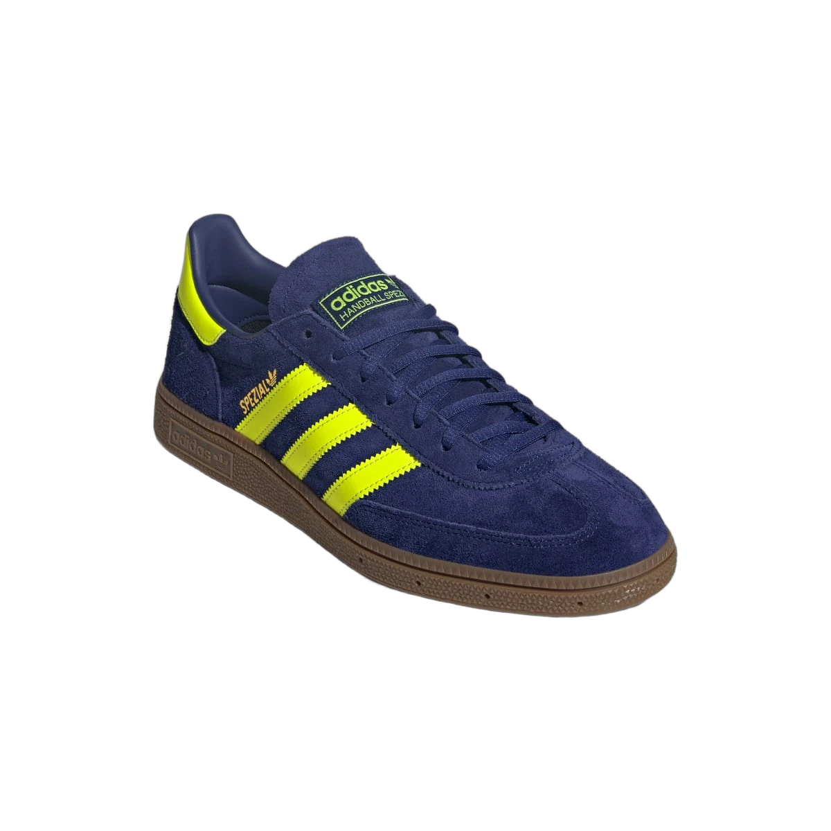 Overkicks - Adidas Handball Spezial Victory Blue Solar Yellow Gold Metallic (JR3845) - detalle suela